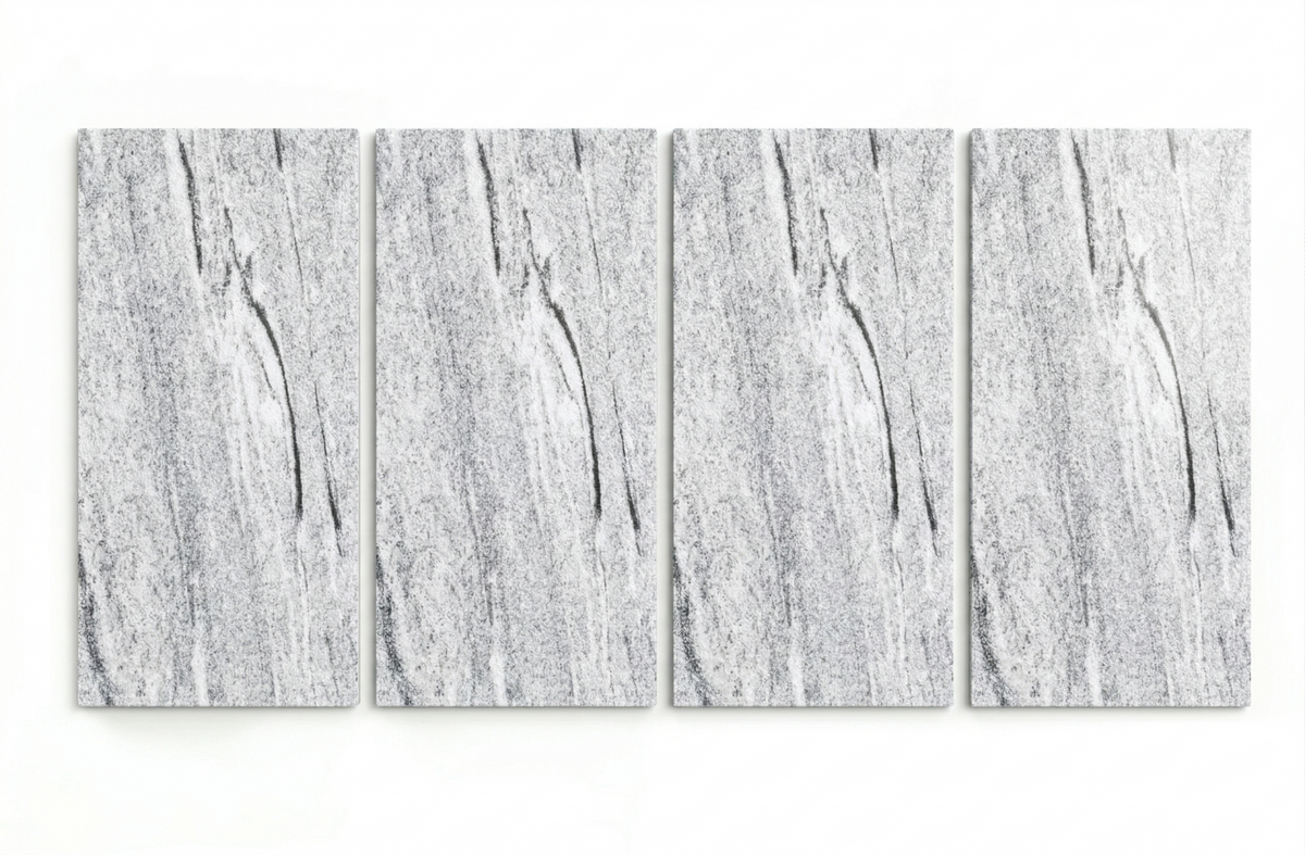 Viscont White gránit fehér szürke erezettel 60x30 cm konyhai munkalaphoz